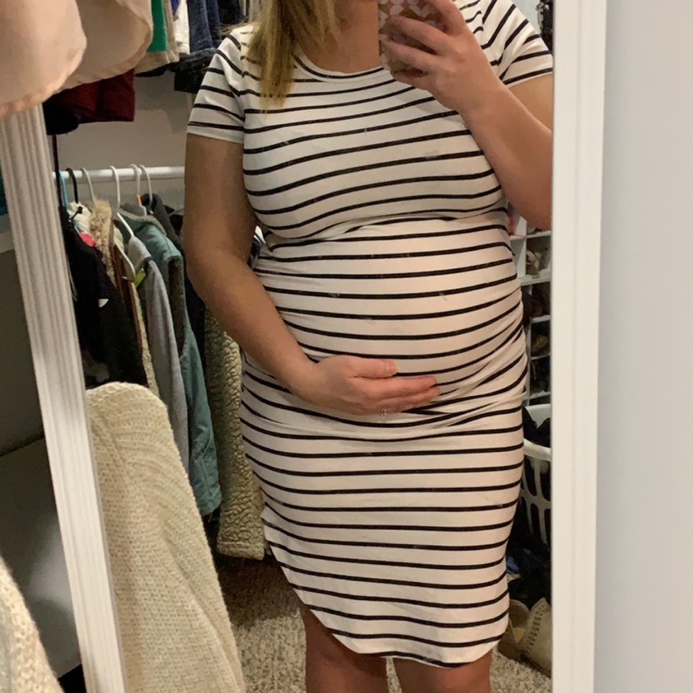 Striped Maternity Dress